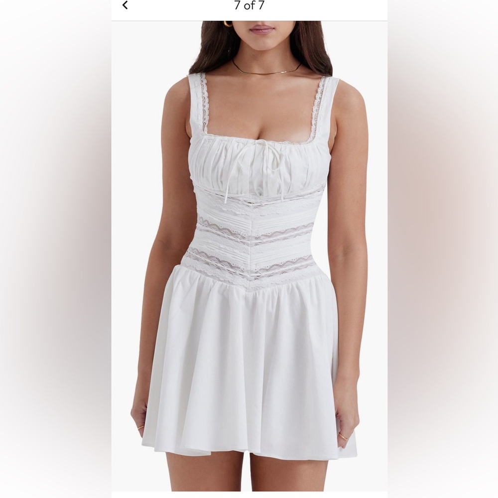 House of CB White Lace Mini Dress